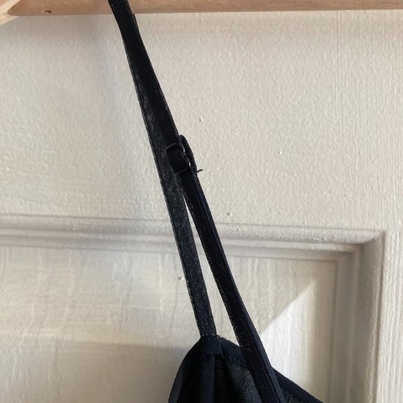 Spenser Jeremy Black Silk Camisole Layered Top with Sequence - EUC - Picture 3 of 5